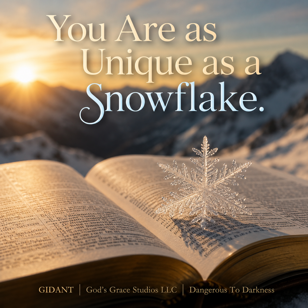You Are as Unique as a Snowflake