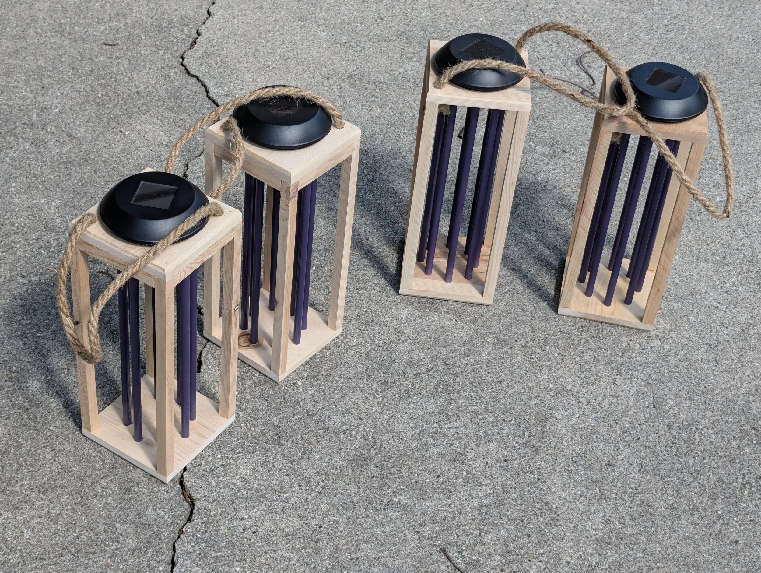 Rustic Cedar Solar Lantern