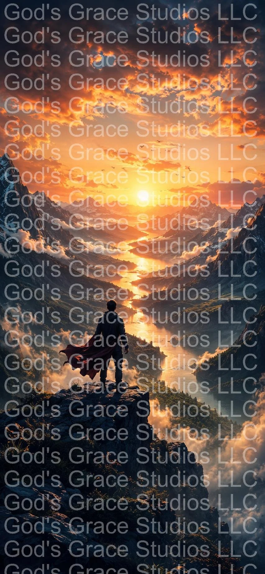 Standing on the Edge of Grace - Phone Wallpaper