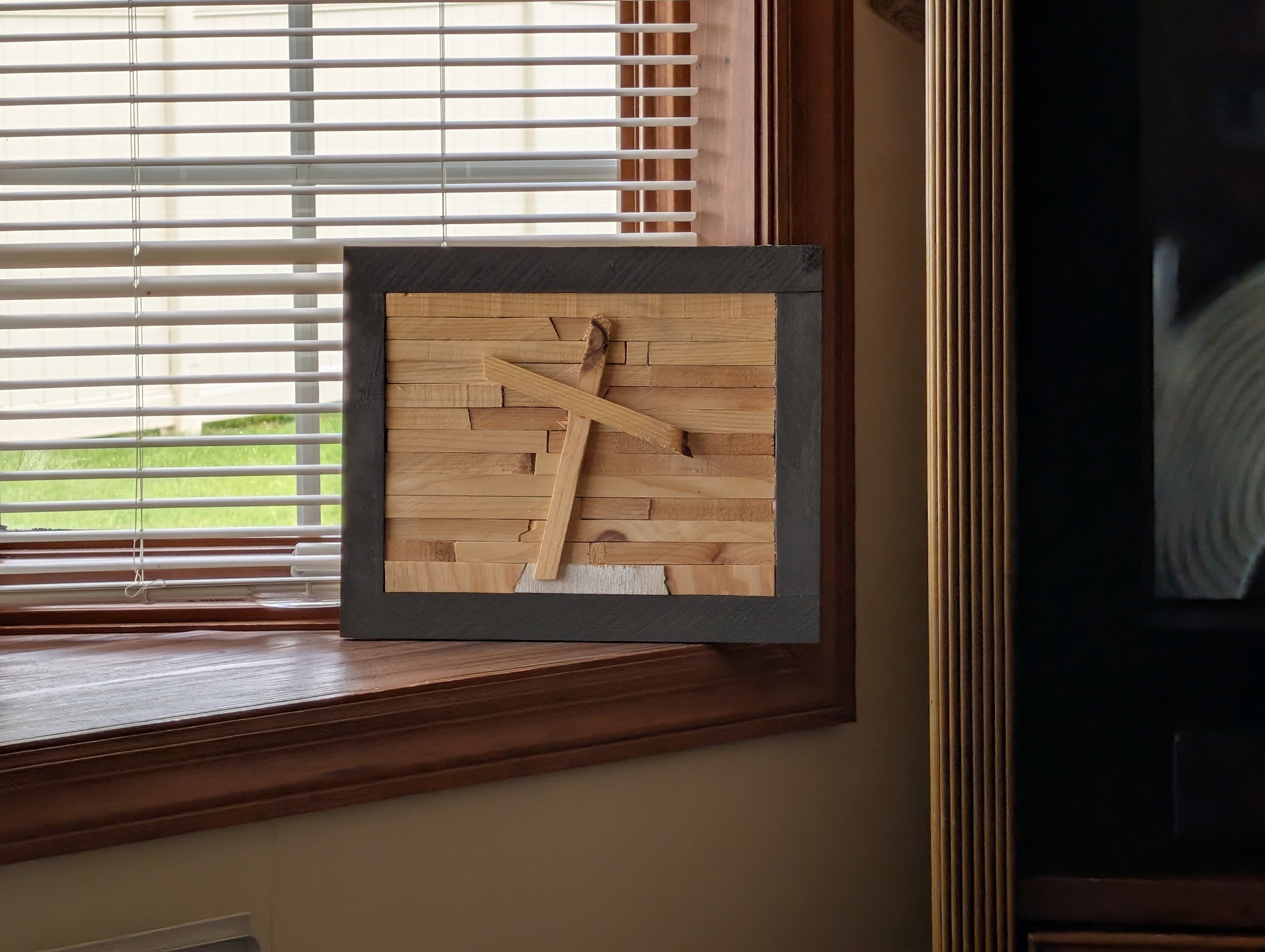 Handmade Rustic Cedar Cross Wall Art