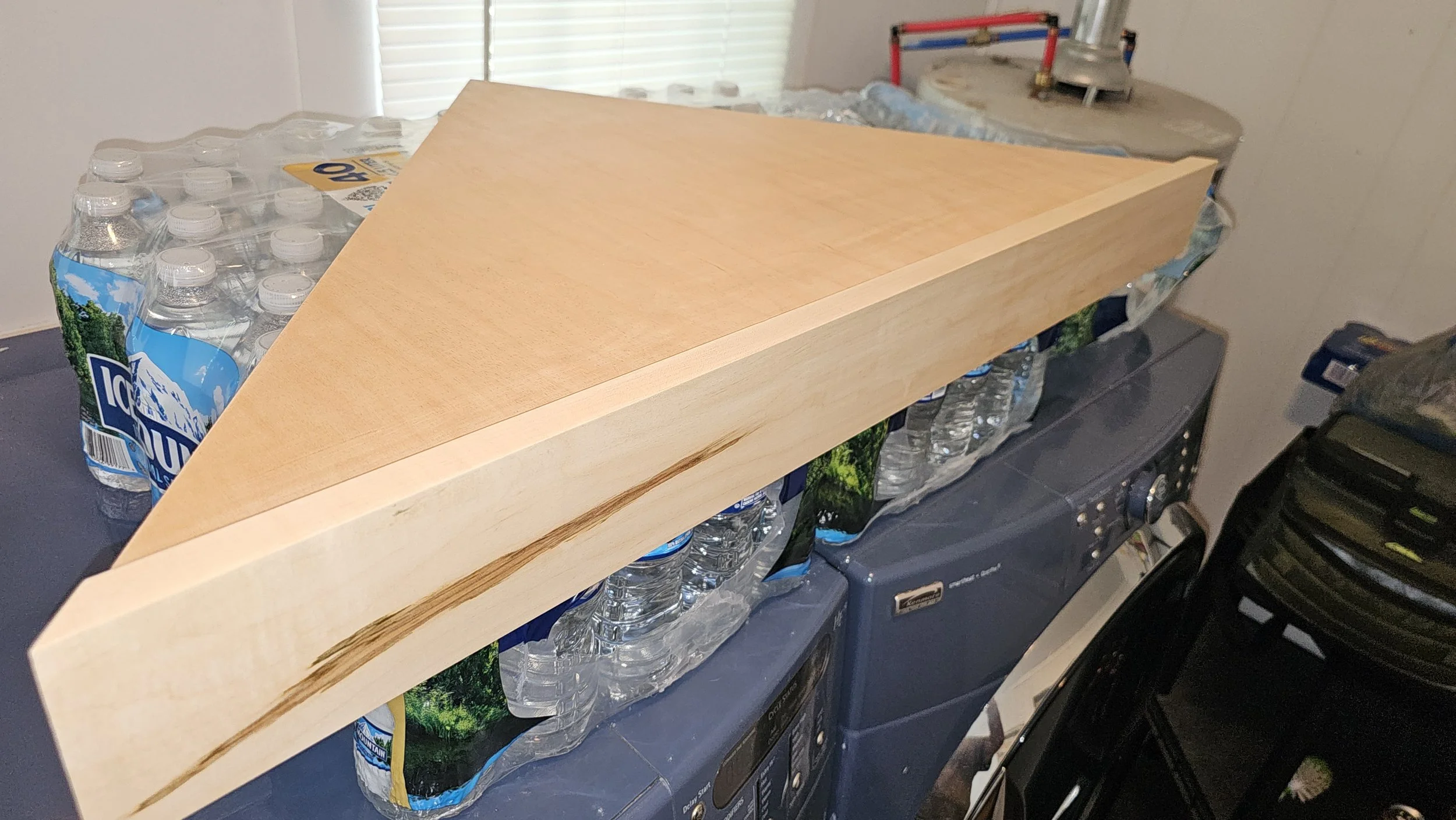 Oak & Maple Corner Shelf