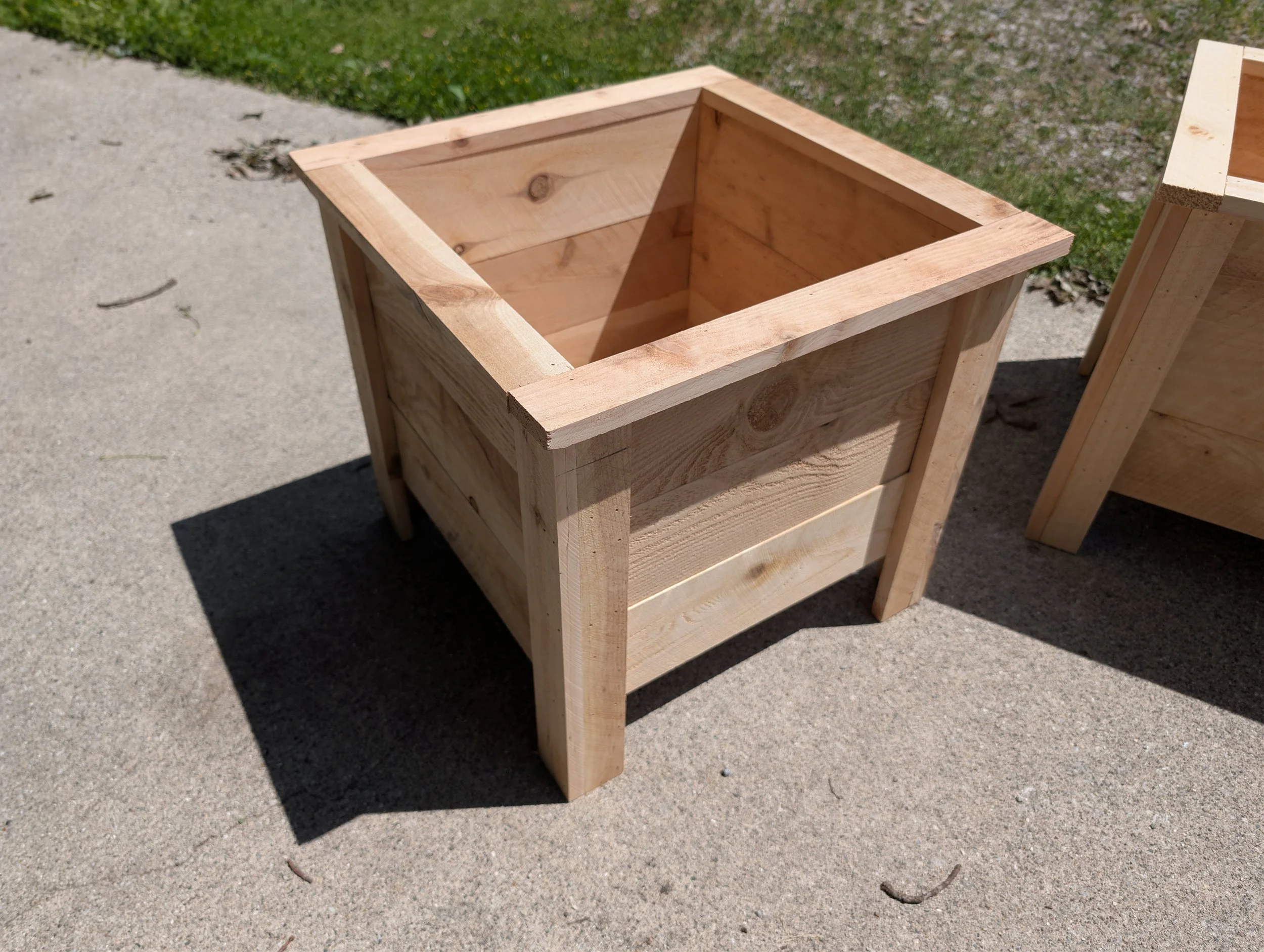 16" x 16" x 16" Handmade Cedar Raised Planter Box