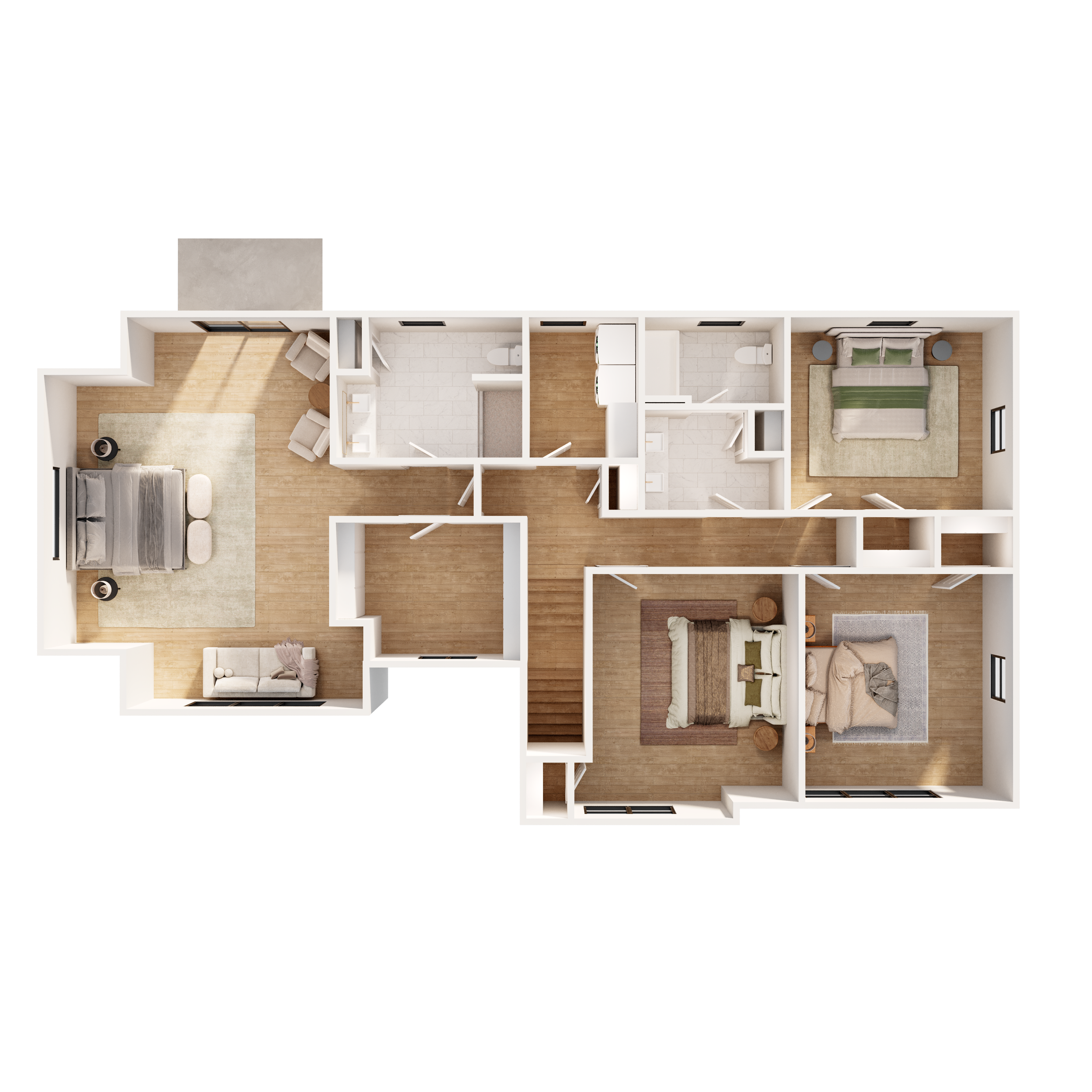 The Hemlock Second Level Floorplan
