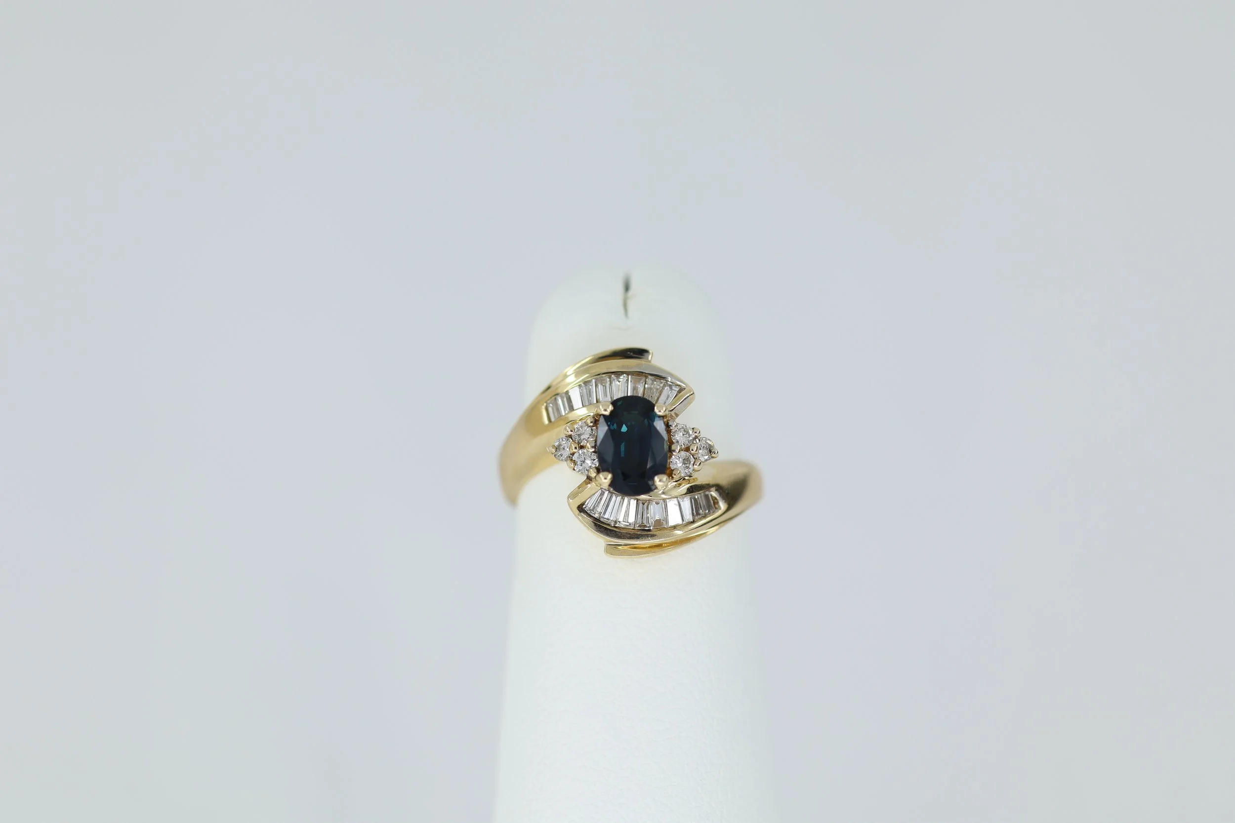 Sapphire Bypass Ring