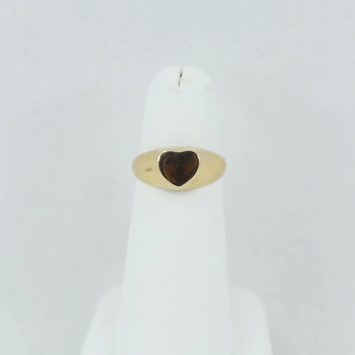 Heart Inlay Signet Ring