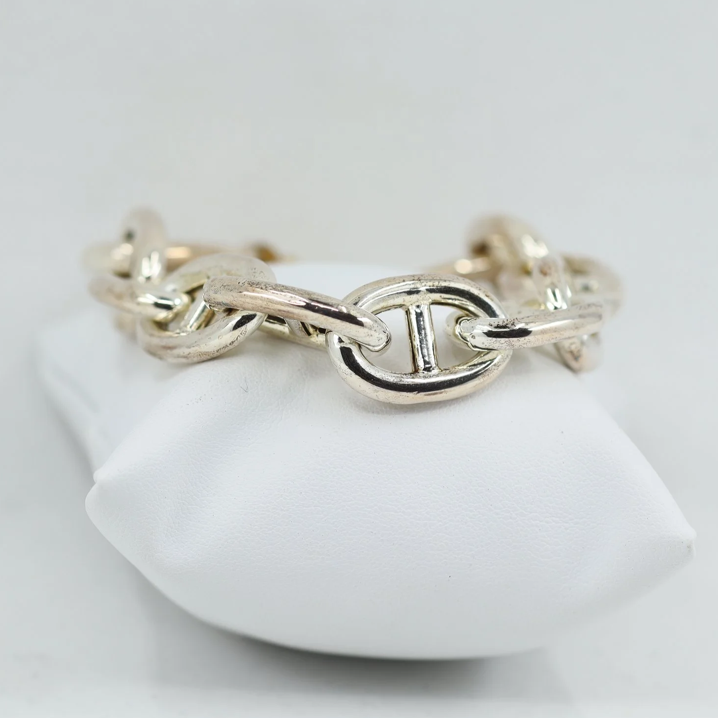 Italian Sterling Silver Anchor Link Bracelet