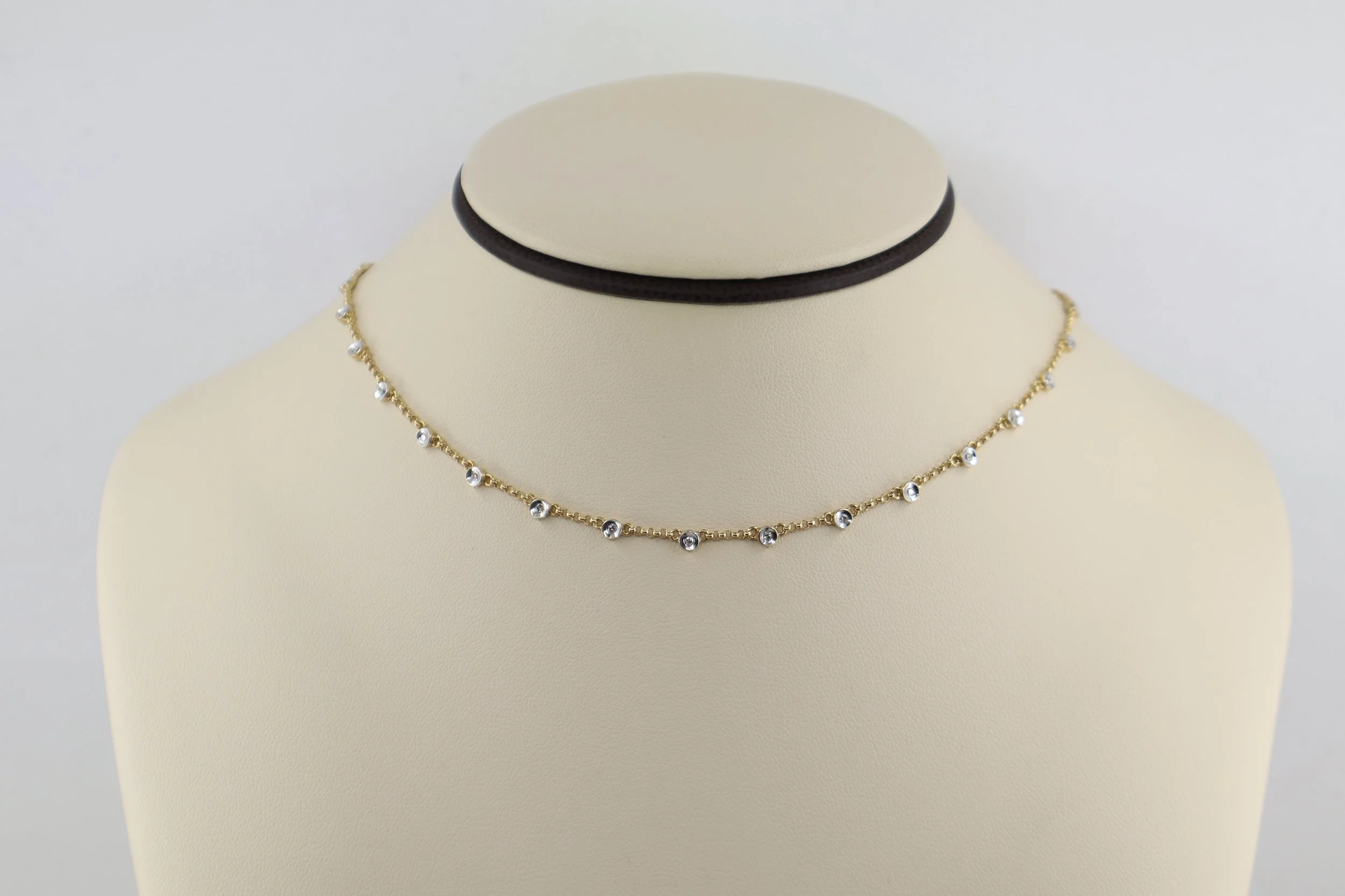 Diamond-by-the-Yard Station Necklace