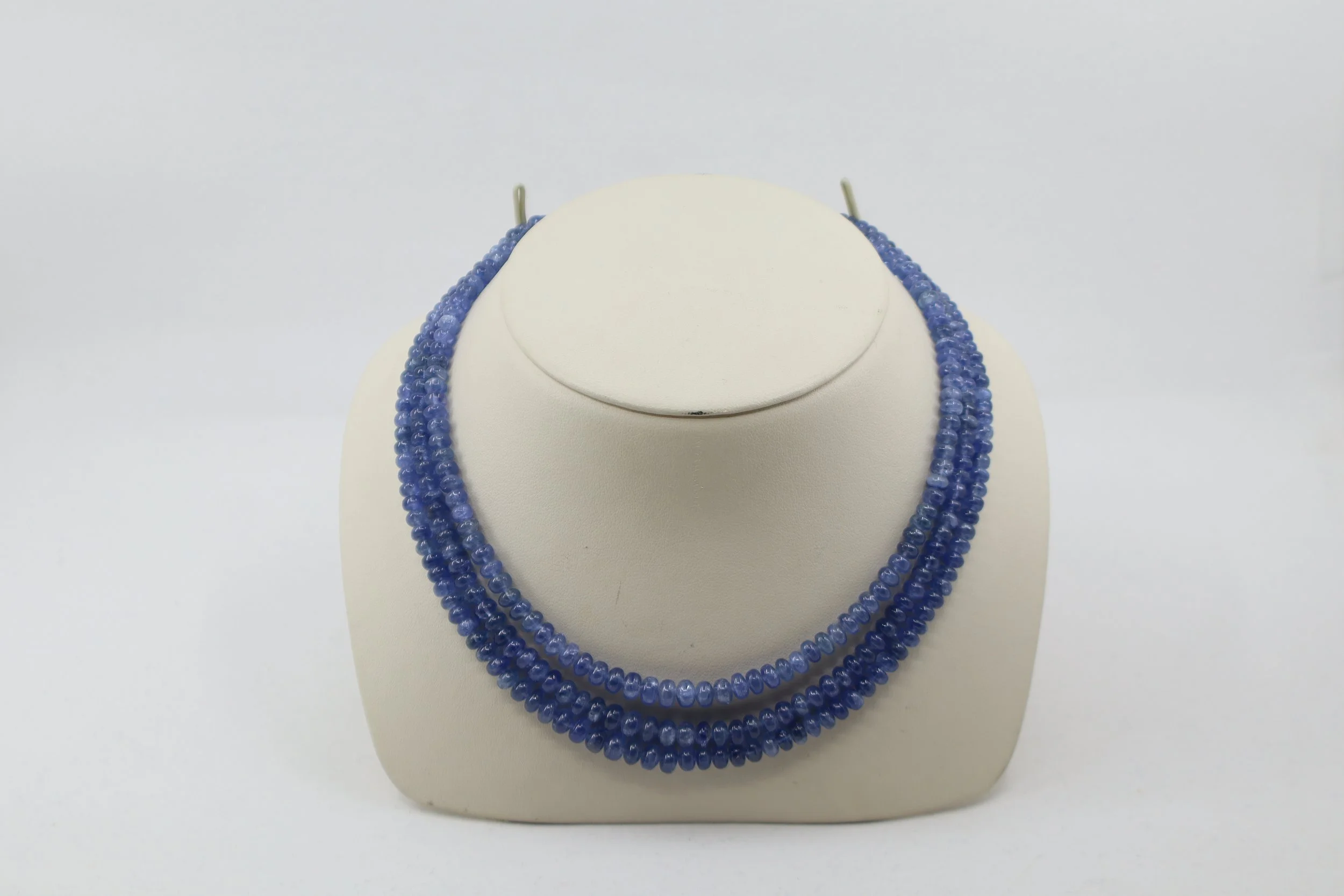 Double-Strand Sapphire Bead Necklace