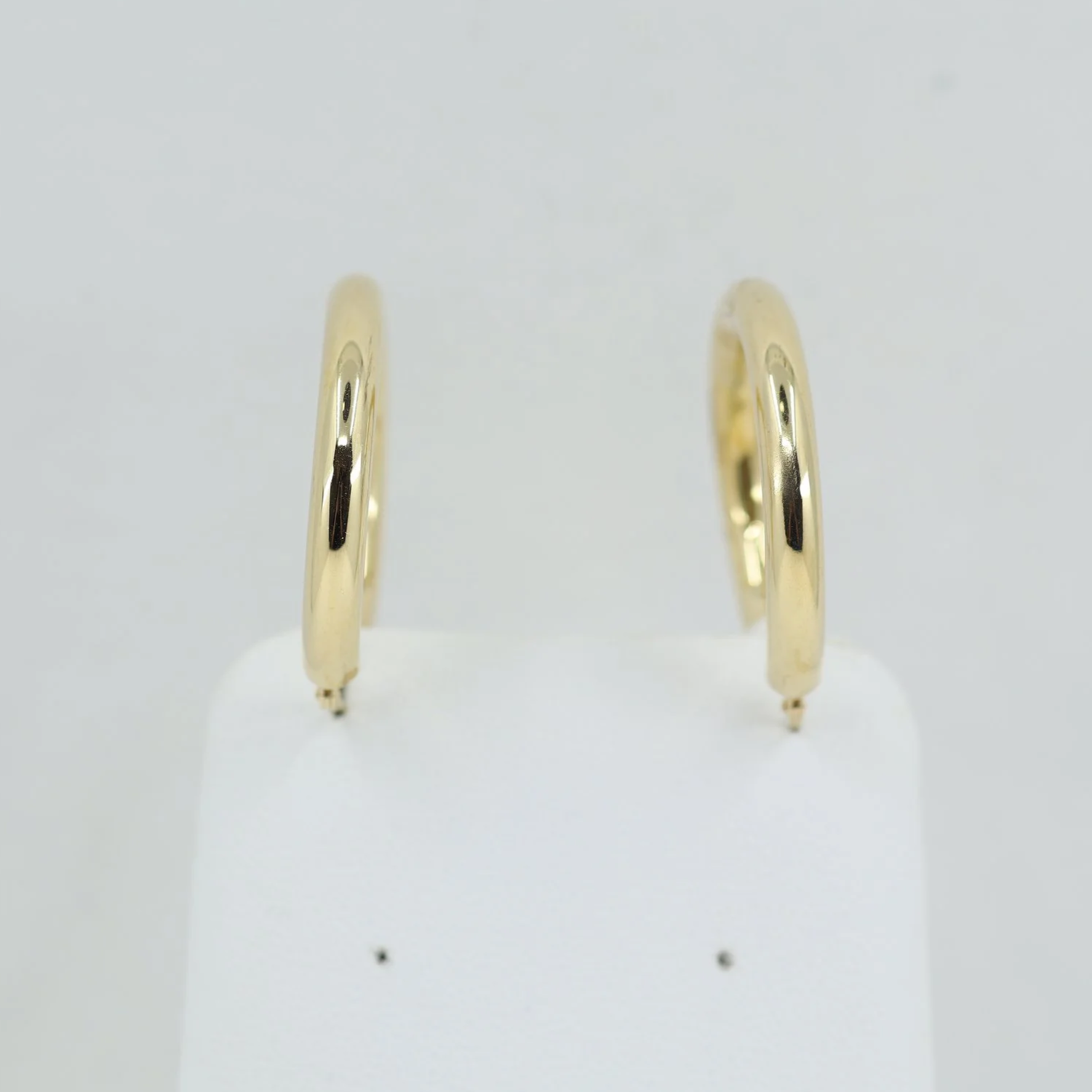Large Yellow Gold Hoop Earrings