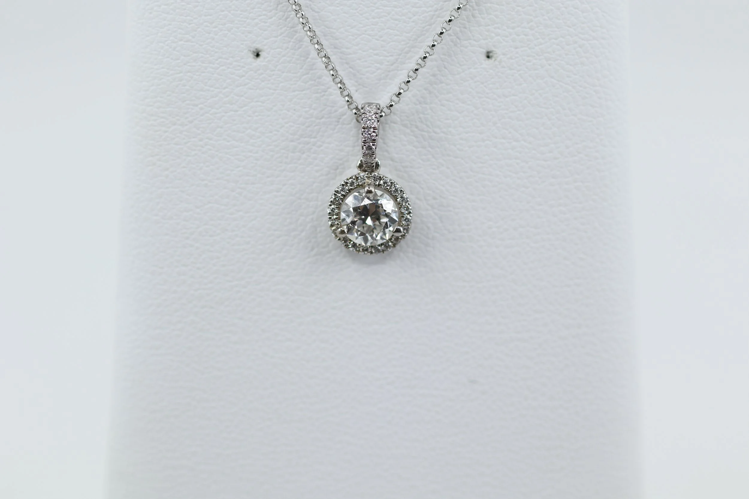 Diamond Halo Pendant