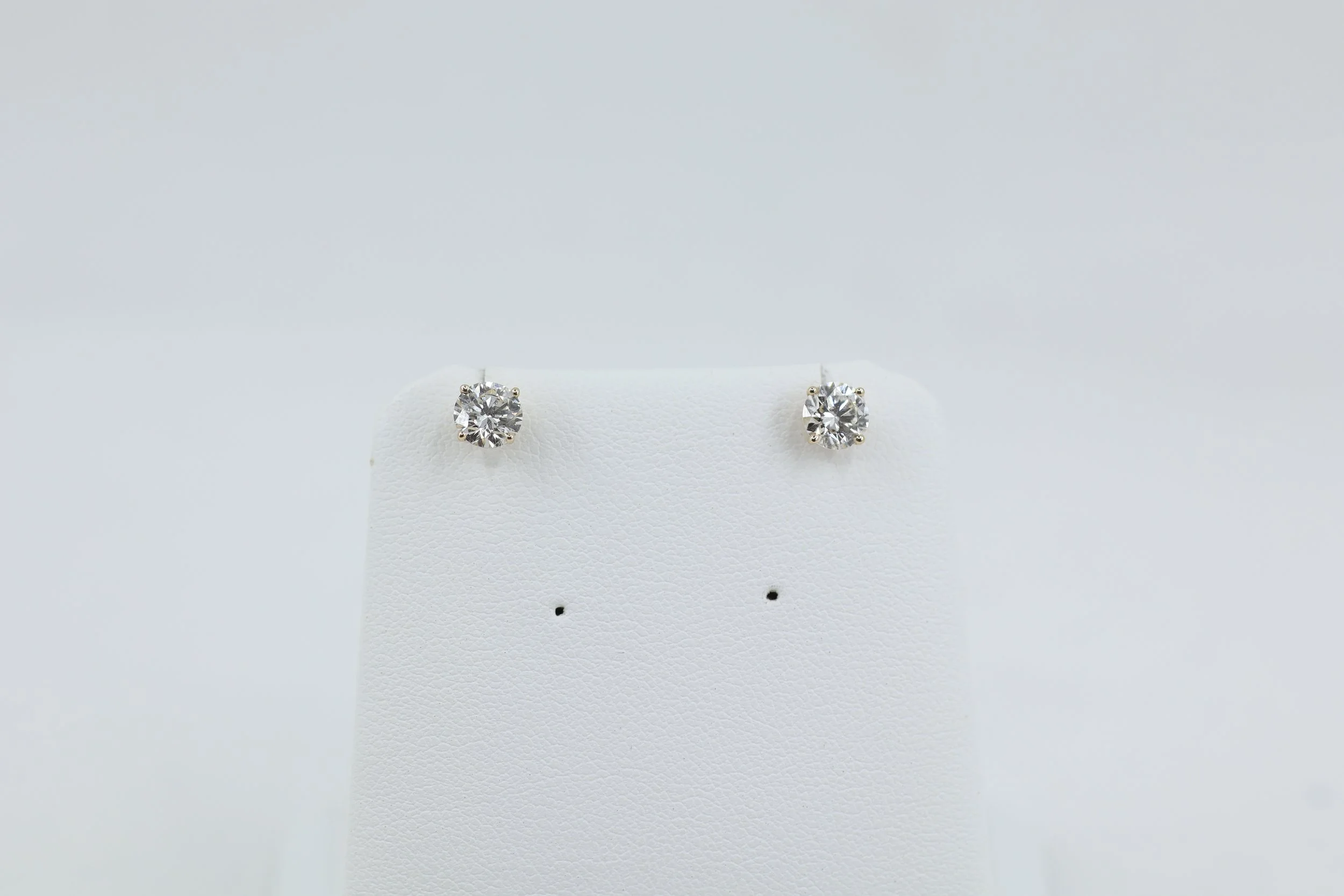 Certified Diamond Stud Earrings