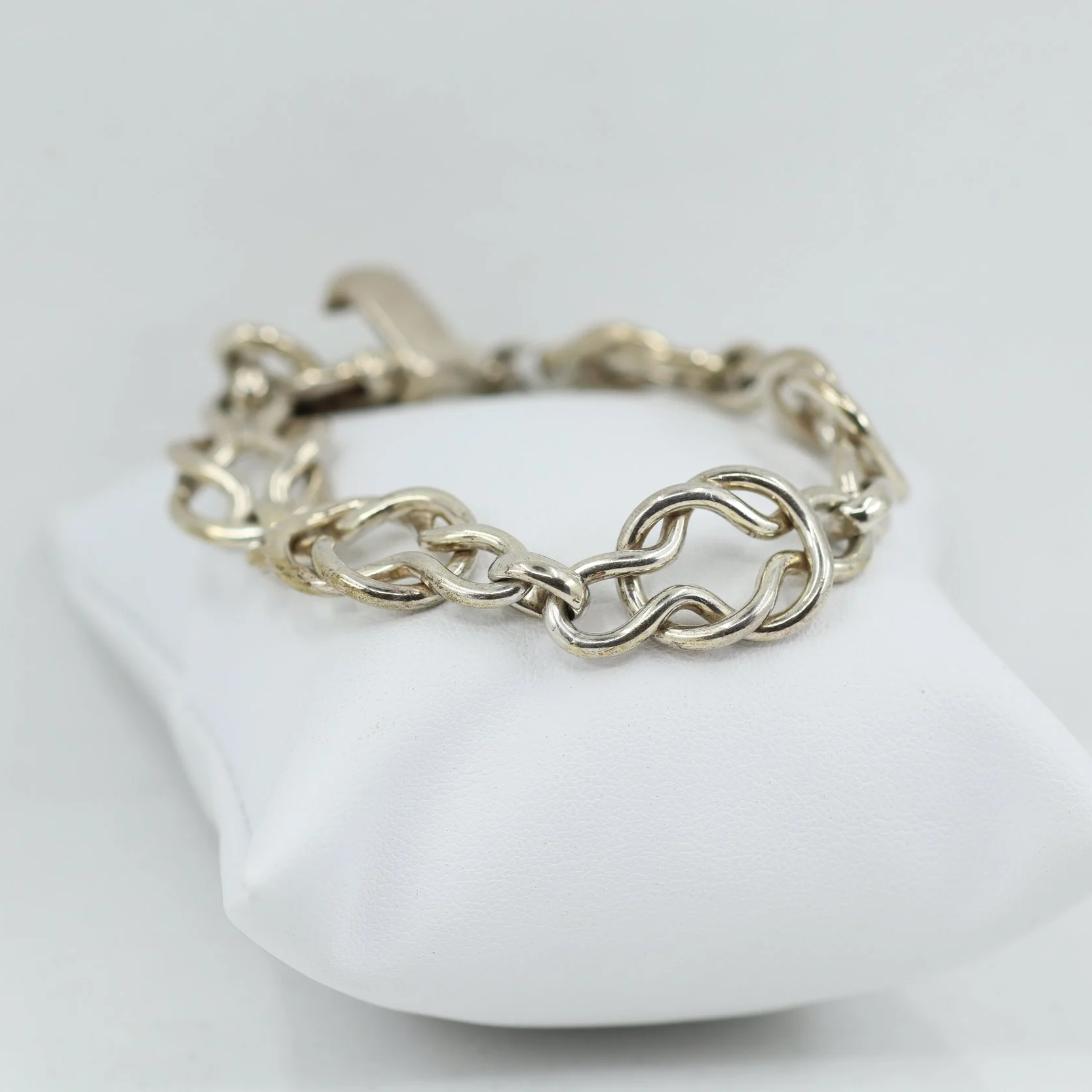 Sterling Silver Knot Link Bracelet