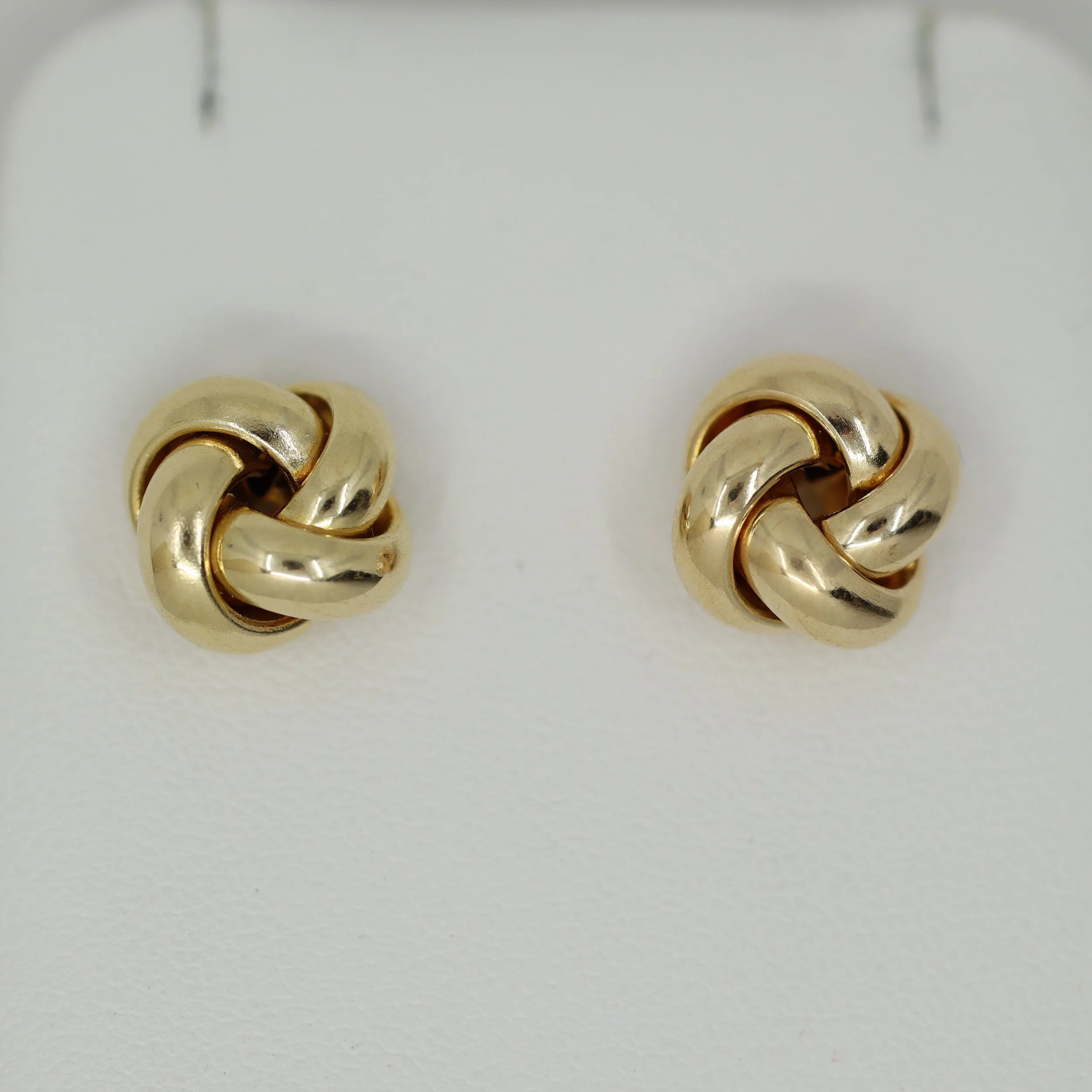 Gold Knot Stud Earrings