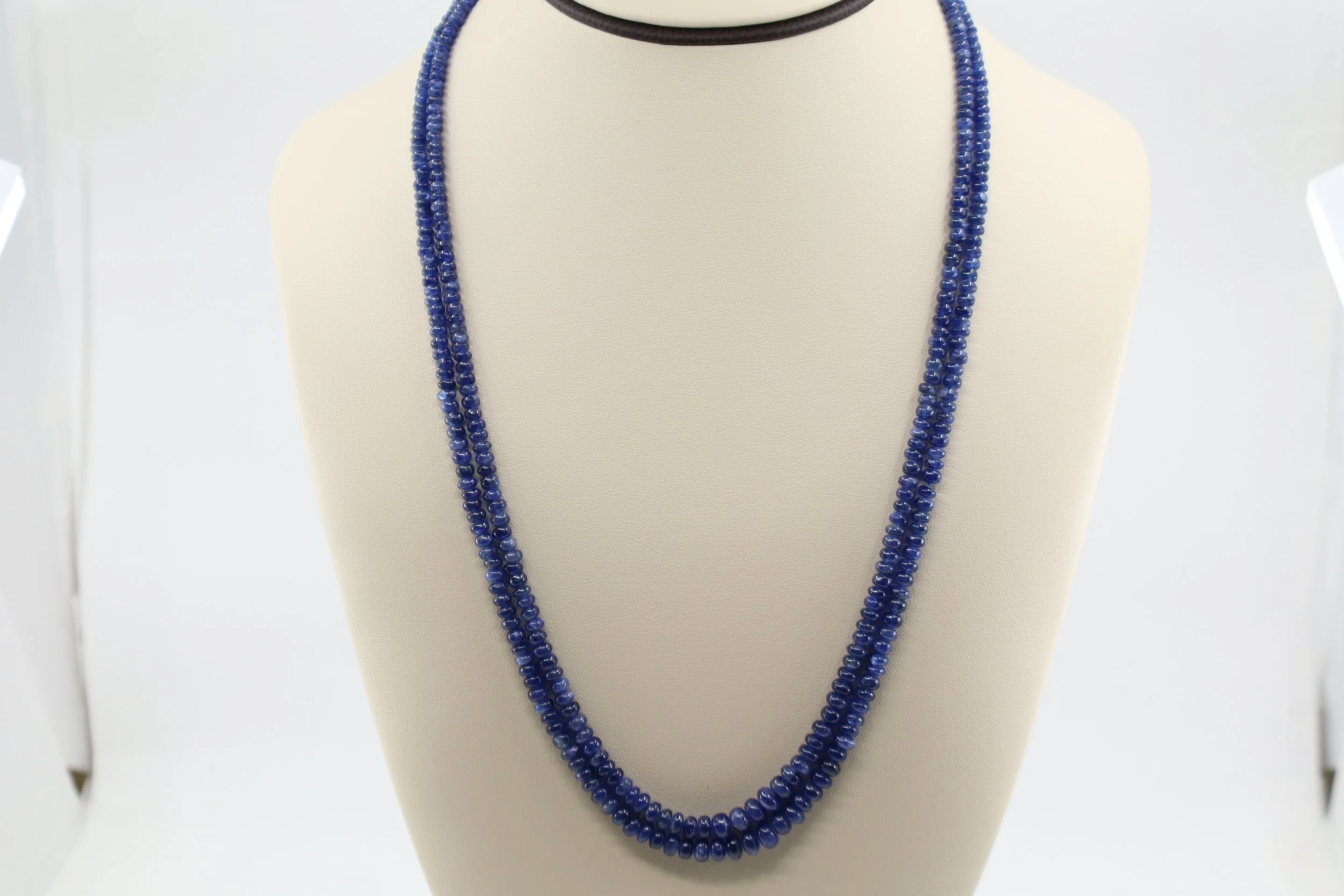 Double-Strand Round Sapphire Necklace
