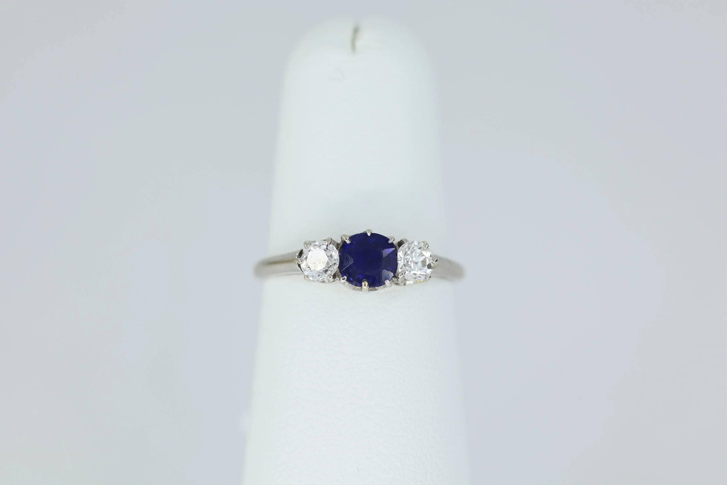 Sapphire Three-Stone Ring