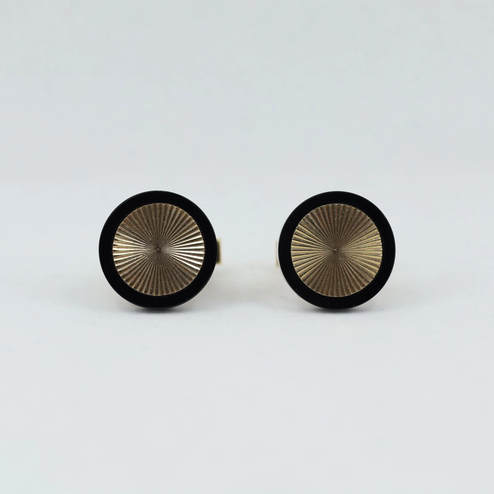 Onyx Sunburst Cufflinks