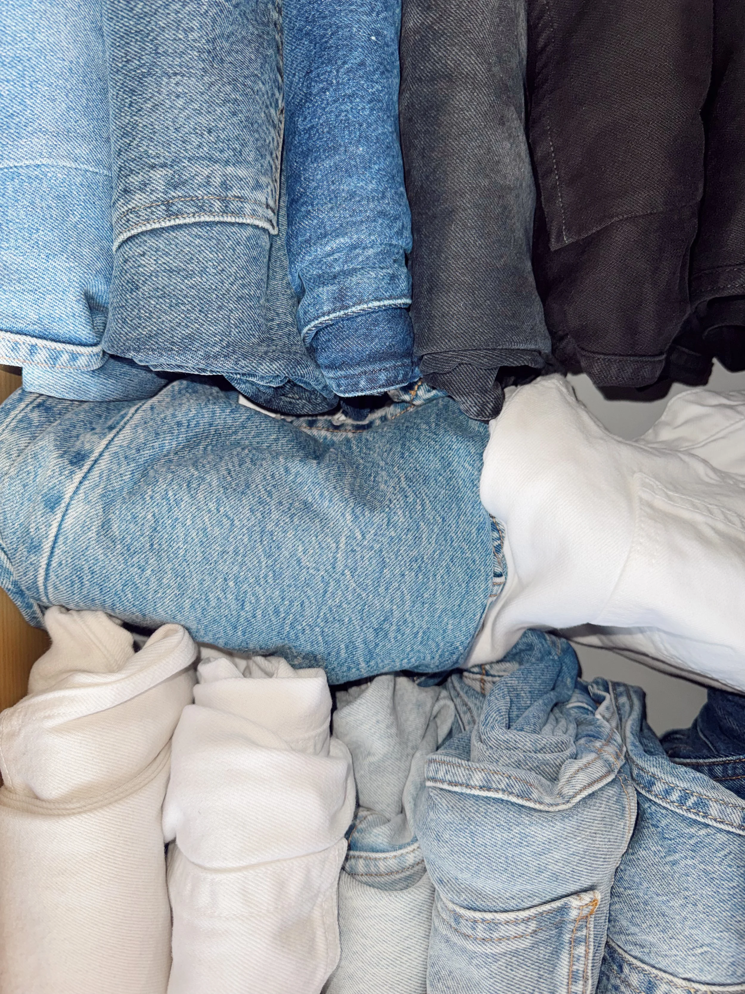 Pairs of jeans from my wardrobe
