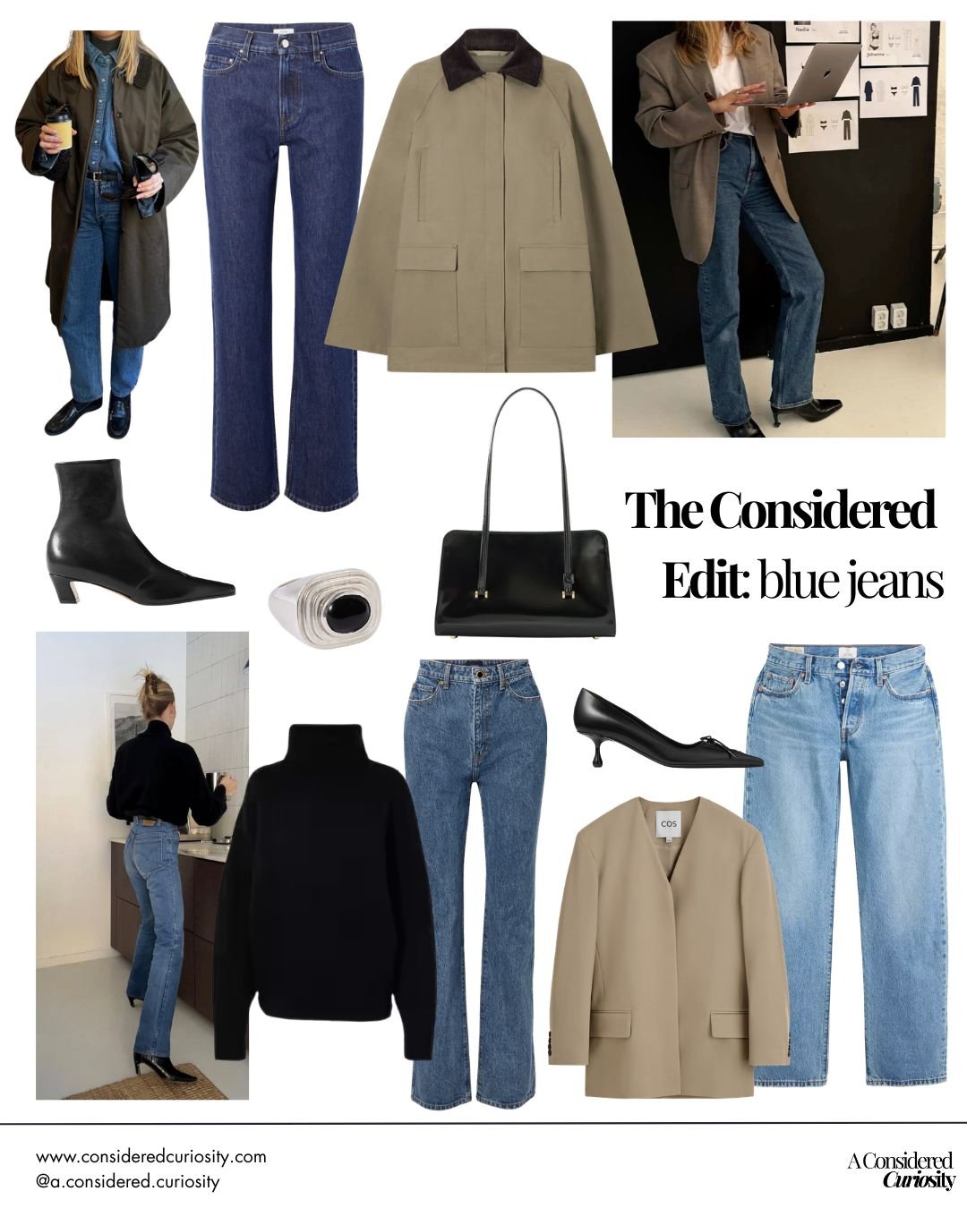 Blue jeans options and styling
