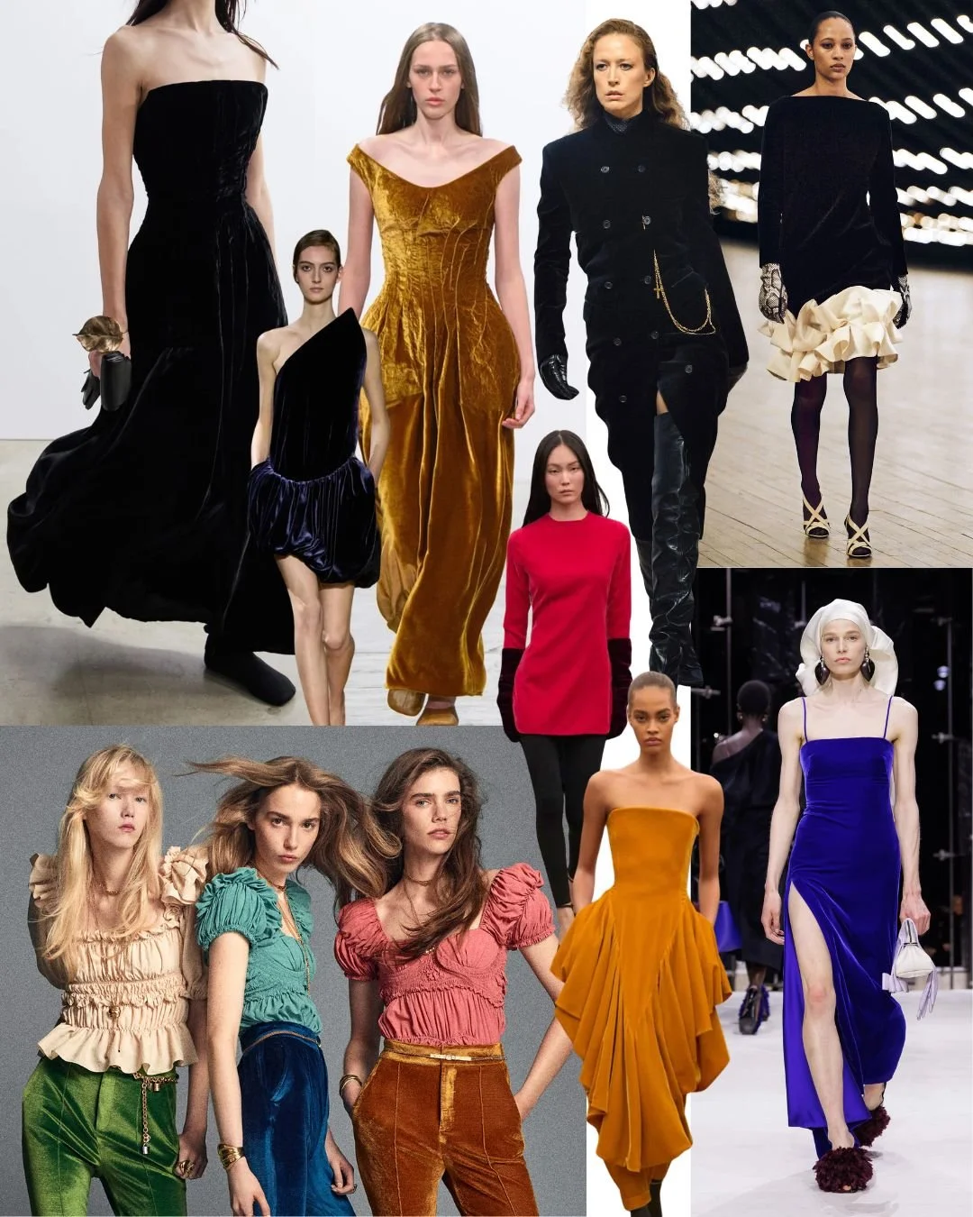 Rich velvets on the autumn/winter 2026 runway