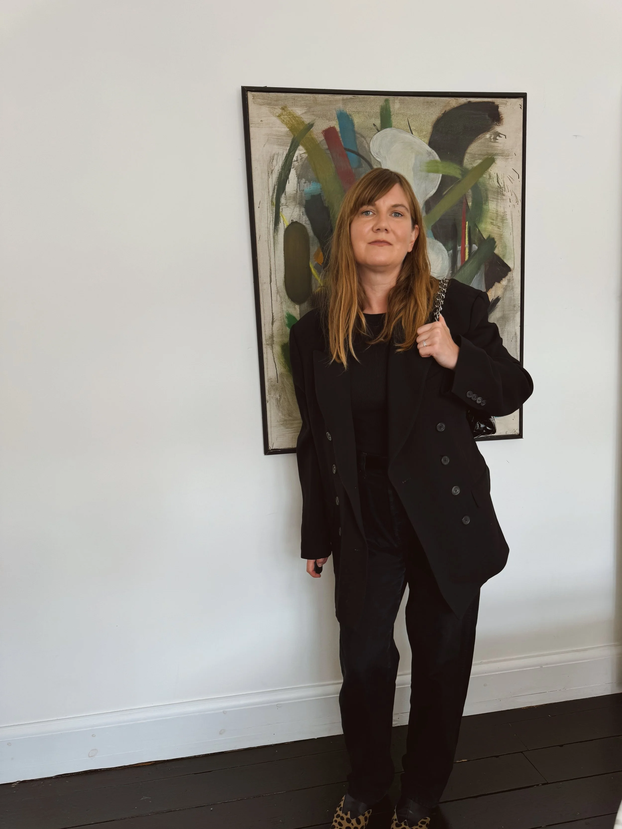 Tova Turkel wearing Khaite jeans