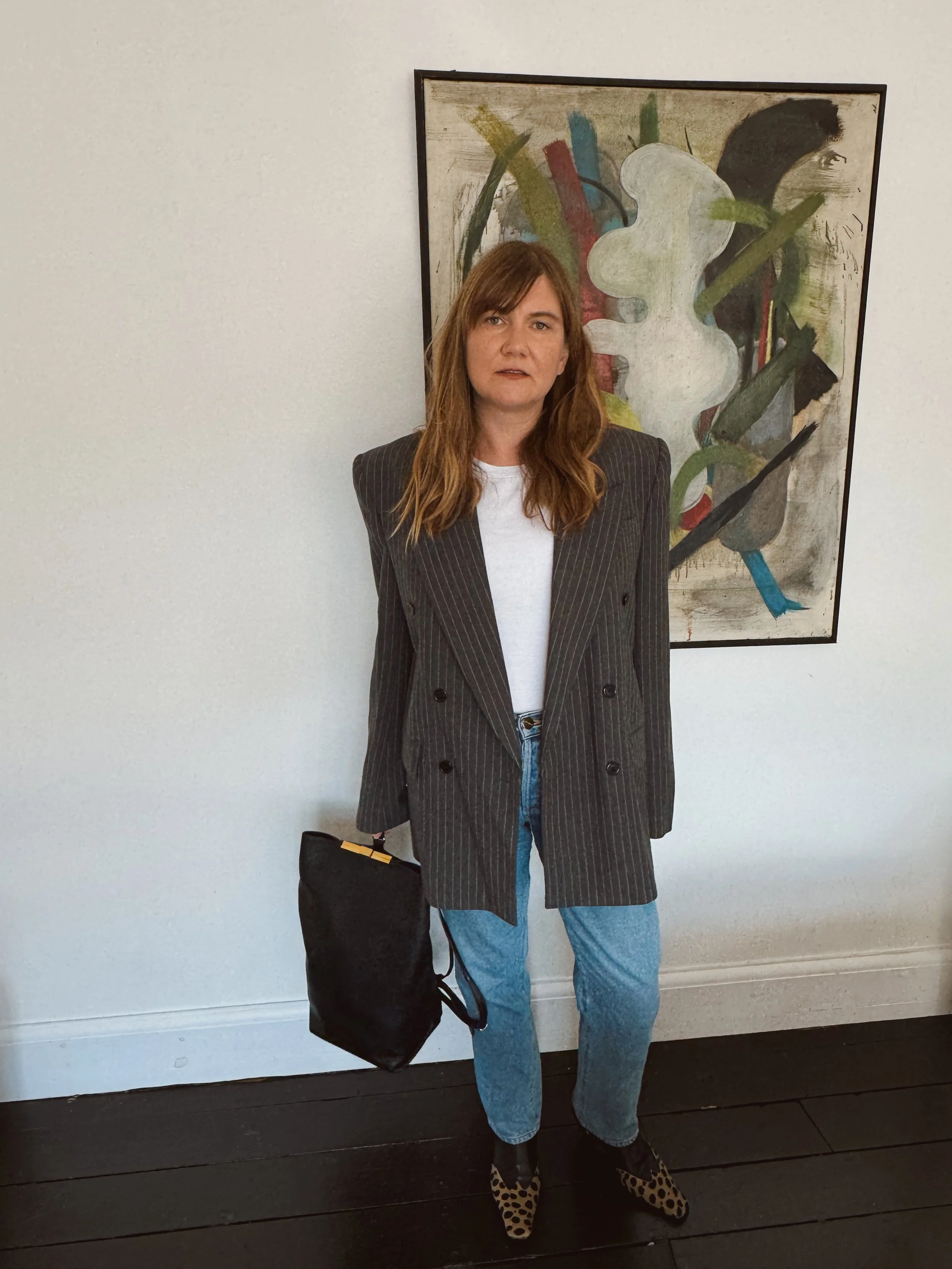 Tova Turkel wearing Goldsign jeans