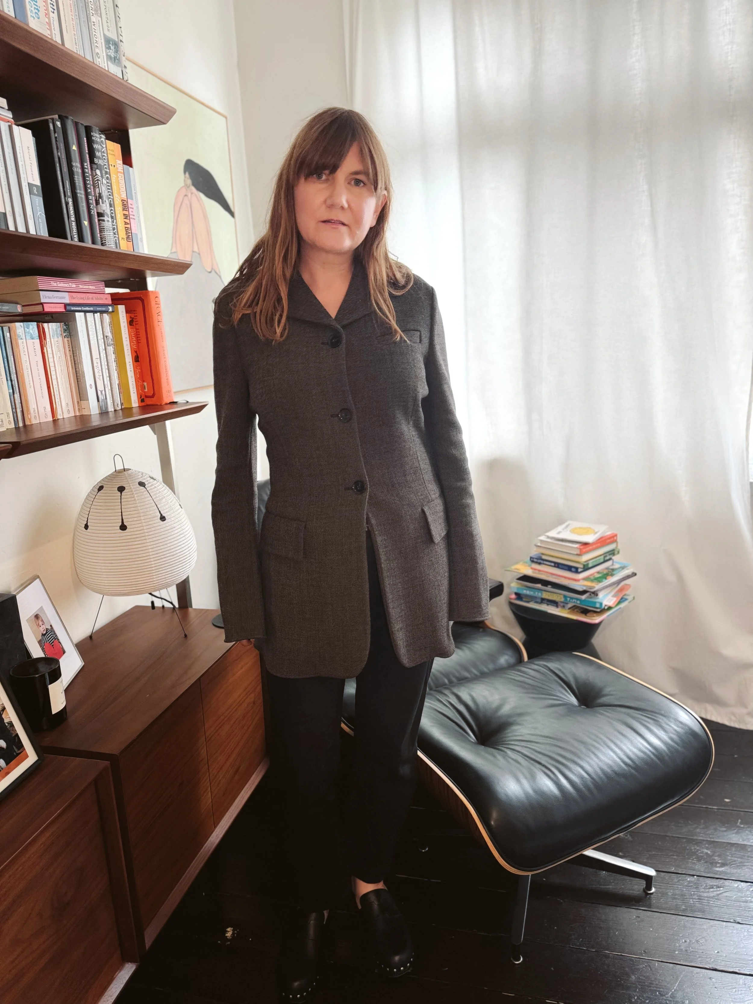 Tova Turkel, A Considered Curiosity founder, wearing Hermes Calya clogs