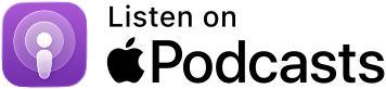 Icon of a purple podcast app with a white microphone symbol