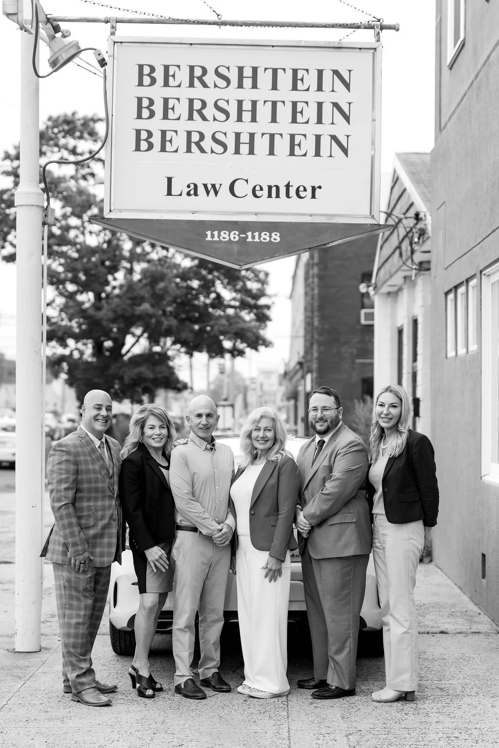 Bershtein Law Center Attorneys Full Body Shot Black and White