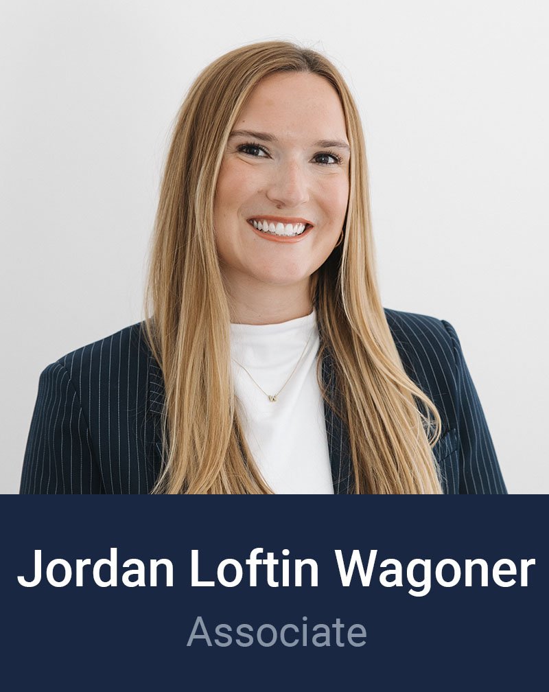 Professional headshot of Jordan Wagoner, Associate at Loftin Holt Hall & Hargett LLP.