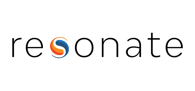 Stylized orange and blue S logo centered in the wordmark “Sona…” on a black background