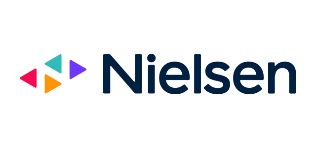 Nielsen logo with colorful triangular icon and dark blue wordmark