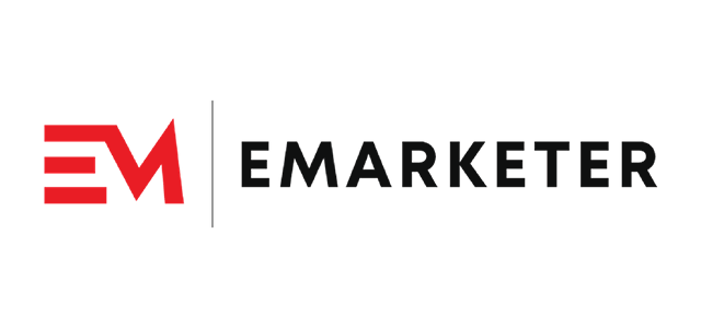 Emarketer logo with red stylized E and M icon beside black EMARKETER text