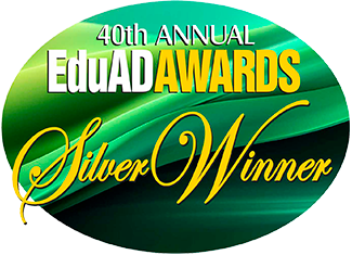The 40th Annual EduAD Awards Silver Winner badge.