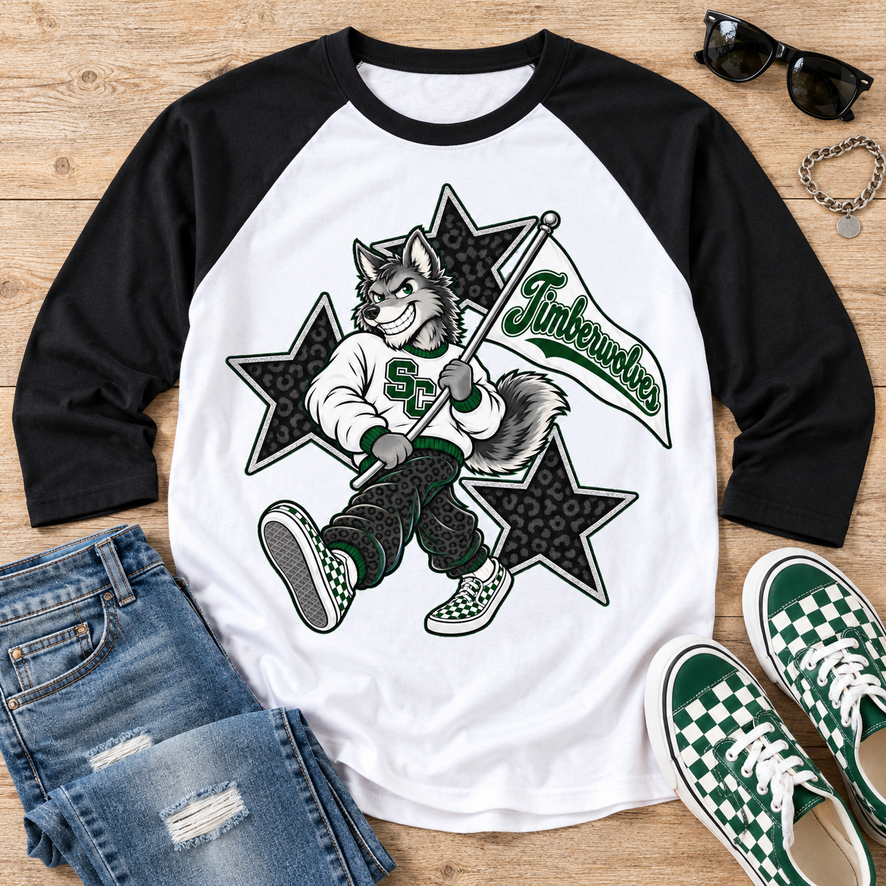 Grinning timberwolf with silver flag mock1.png