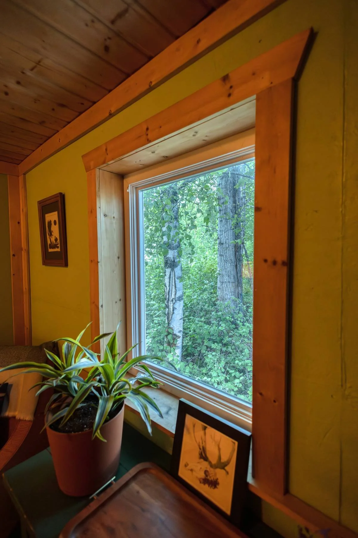 Caribou Cabin living room view