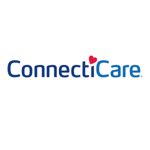 ConnectiCare logo with the words 'ConnectiCare' and a small red heart above the letter 'i'.