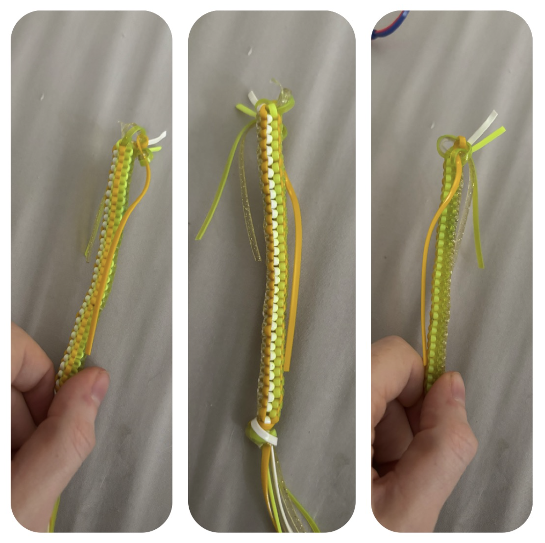 Plastic Lacing Keychain (Easy Difficulty, 6 colors)