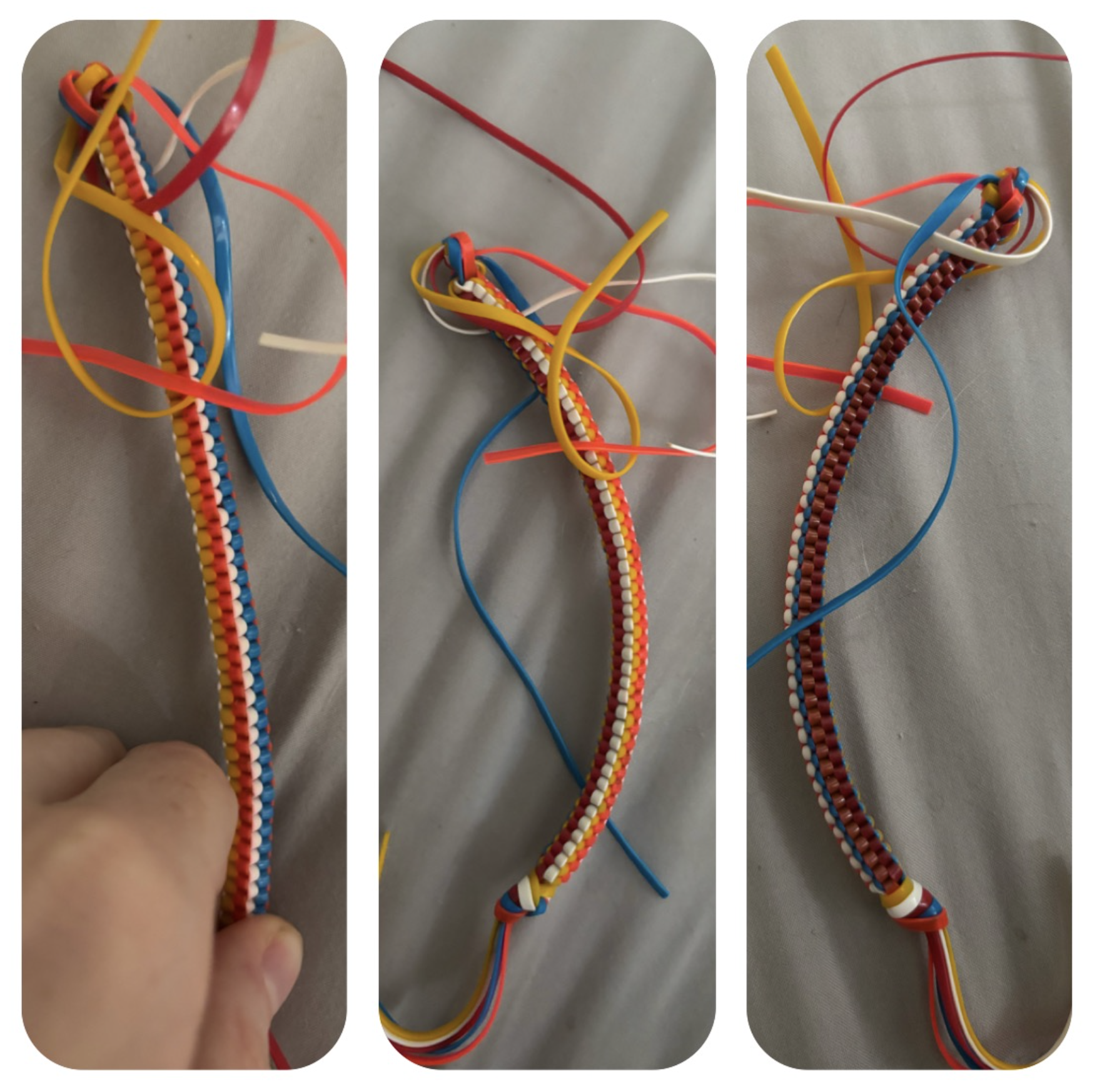 Plastic Lacing Keychain (Easy Difficulty, 5 colors)