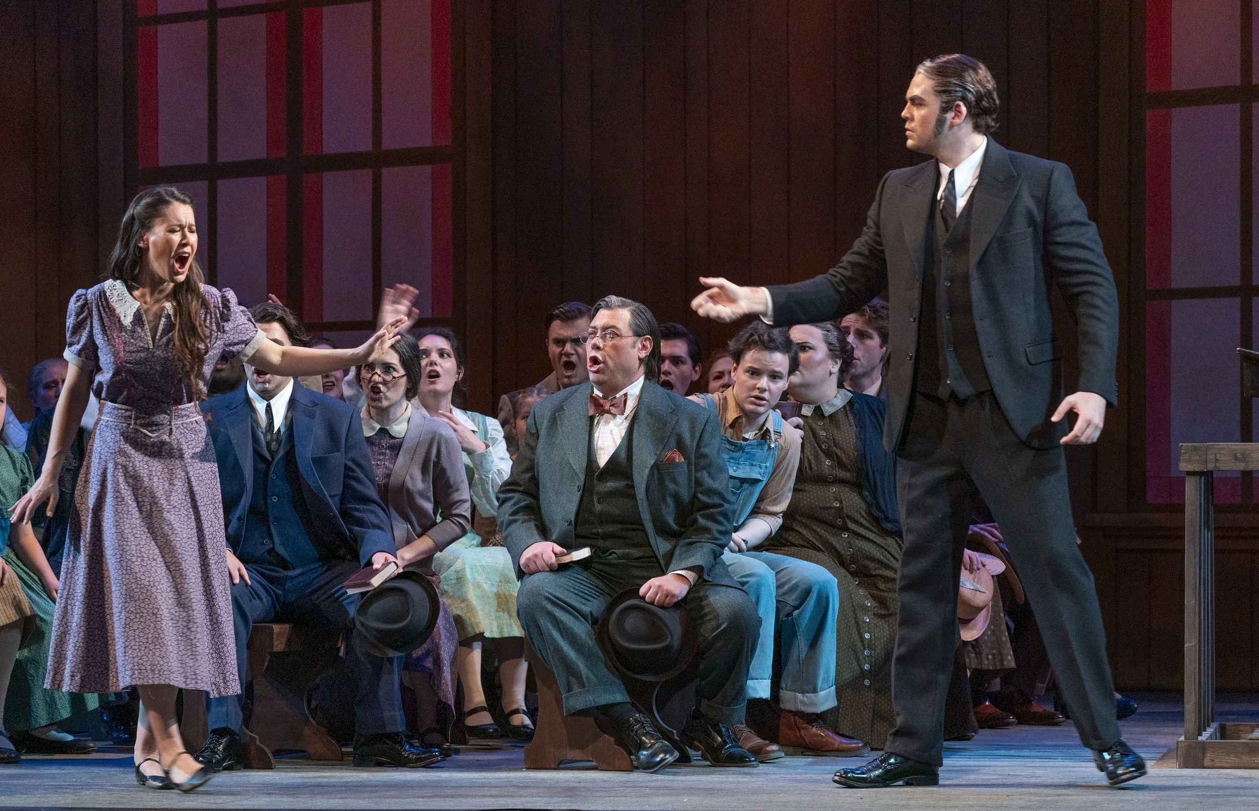 Susannah; Chorus, Sarasota Opera Photo Credit Rod Millington