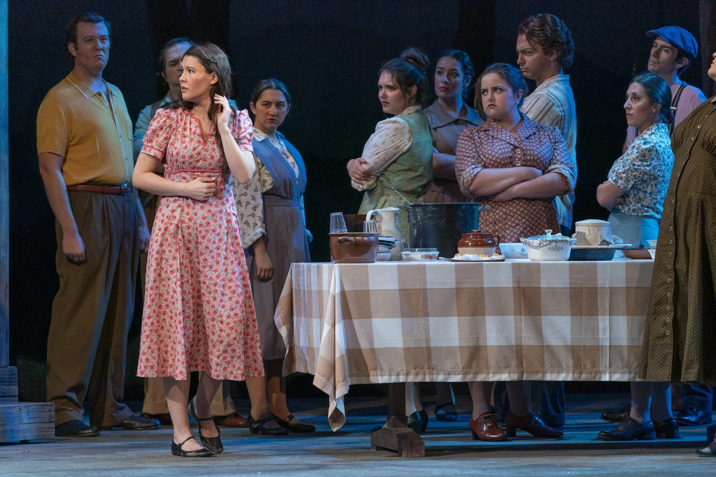 Susannah; Chorus, Sarasota Opera Photo Credit Rod Millington