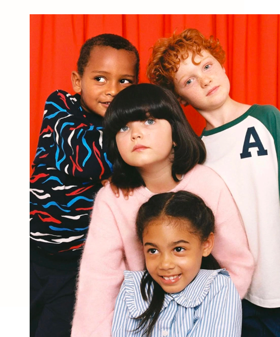 Diverse group of children representing the inclusive family services community served by La Familia Family Services in Newport News, VA