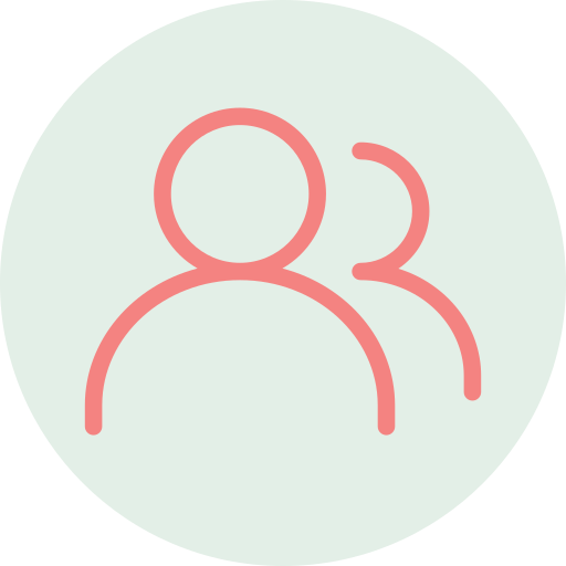 Icon of a person with a question mark behind them.