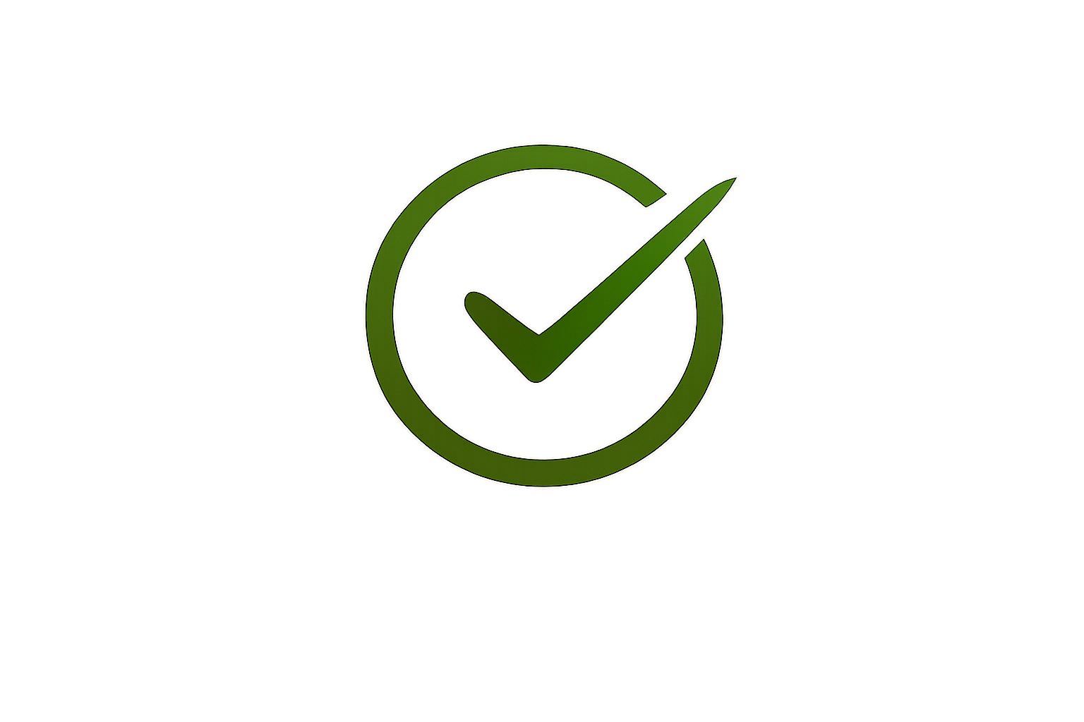A green checkmark inside a circle, symbolizing correctness or approval.