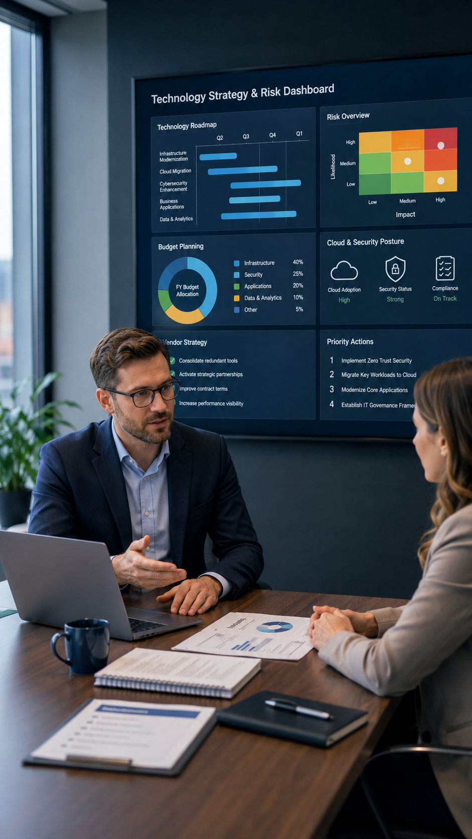 Virtual Chief Information Officer (vCIO) & Technology Risk Consulting