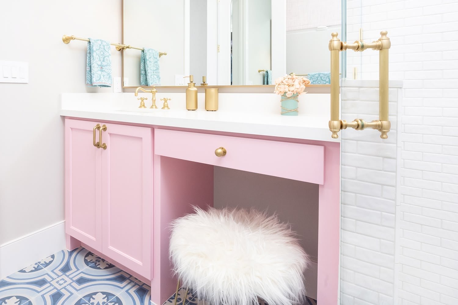 Spotlight: Pretty &amp; Pink Bathroom Remodel