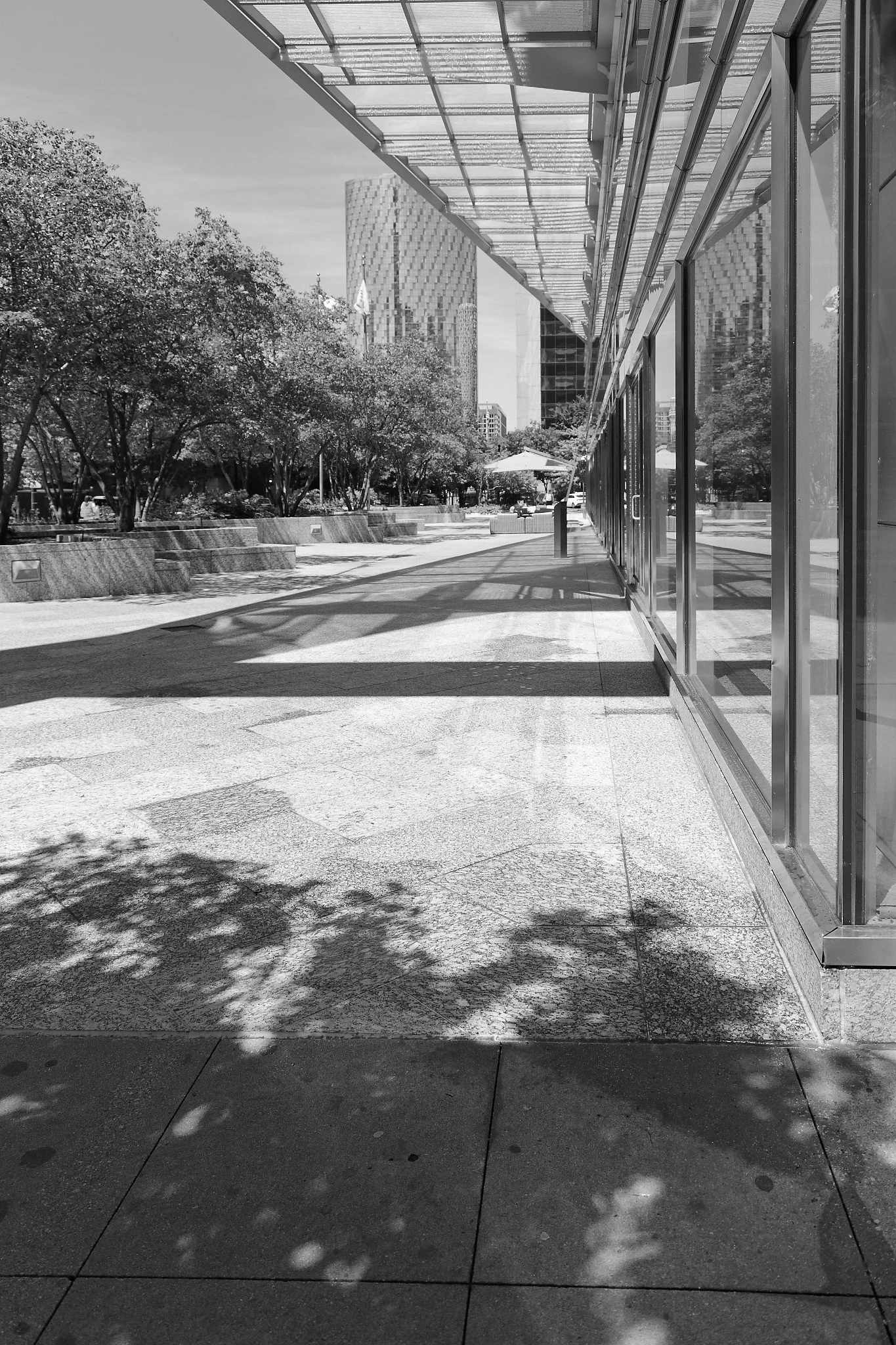 Same idea: capture light and shadow in grayscale.  A bit more dramatic and abstract.