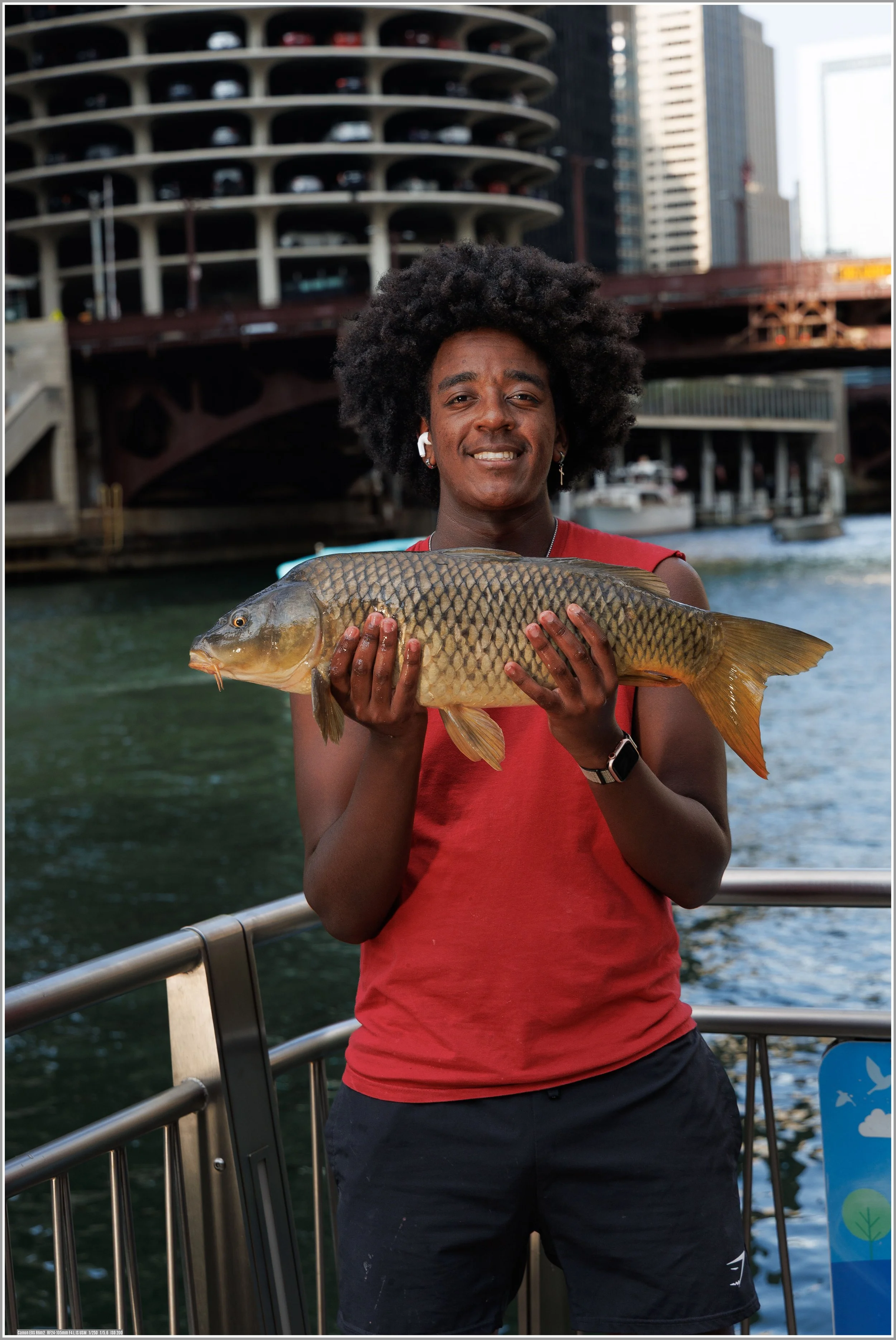 Zack caught this Chicago River Bass with cereal?