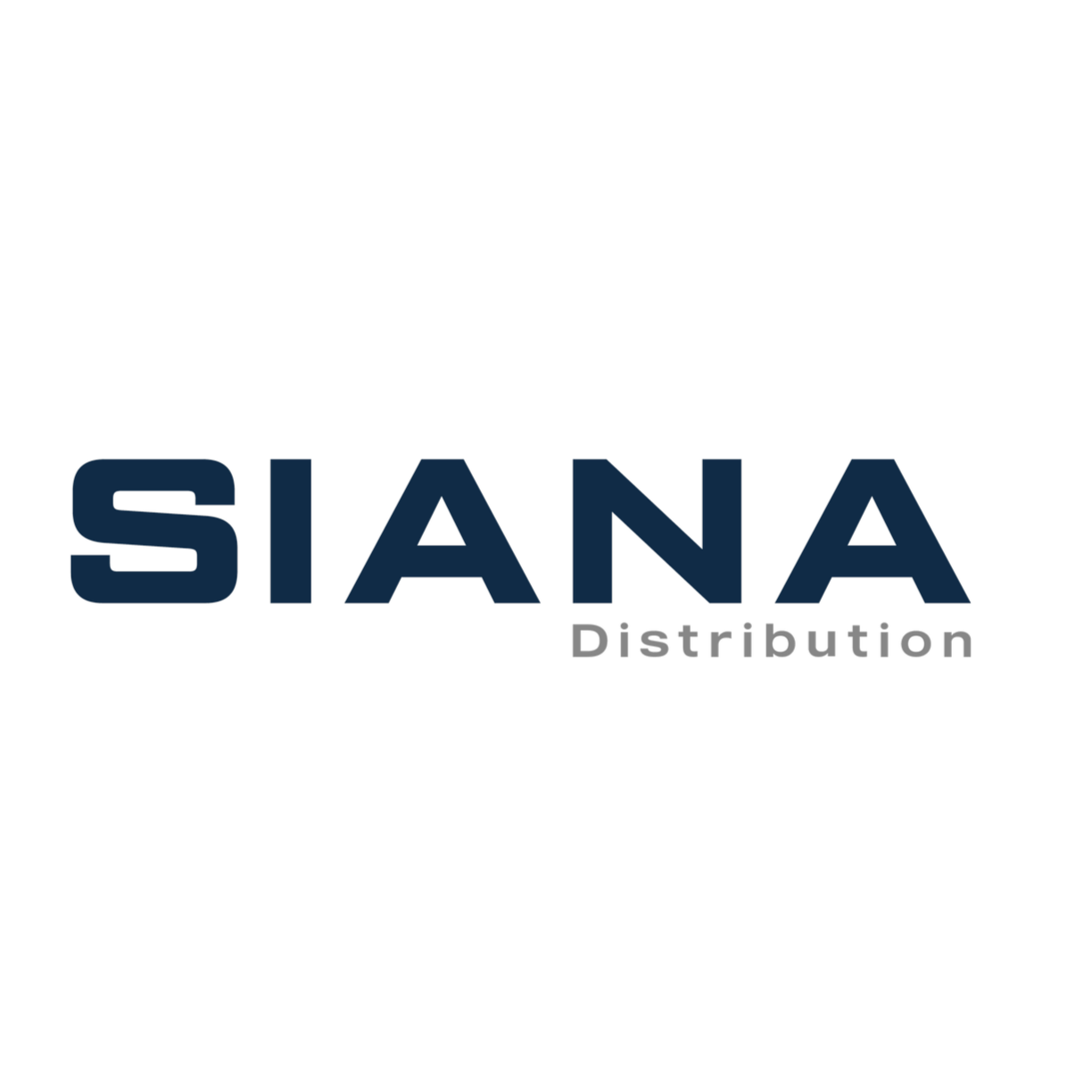 Logo of Siana Distribution with a stylized black logo above the company's name in dark blue and gray text.