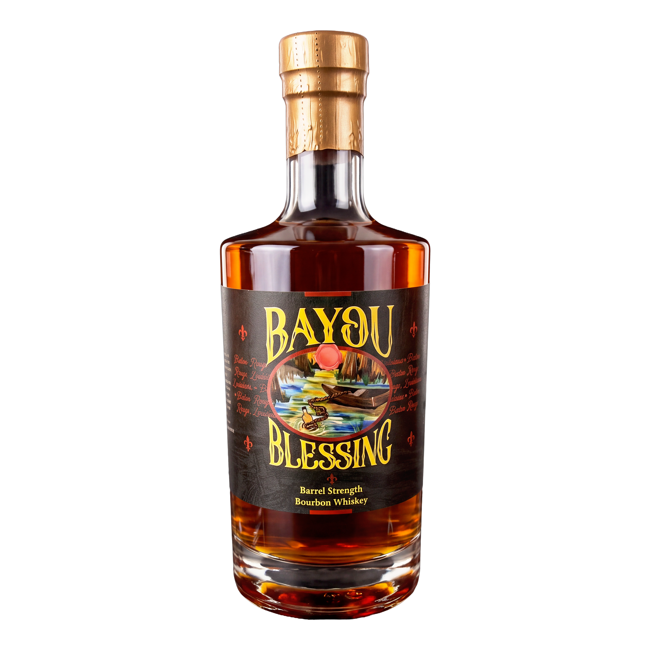 A meticulously crafted four grain bourbon that pays homage to southern  Louisiana culture. Our  Bourbon marries the classic  flavors of corn, wheat, rye  and barley to create a  symphony of taste and  texture that captivates  the senses.