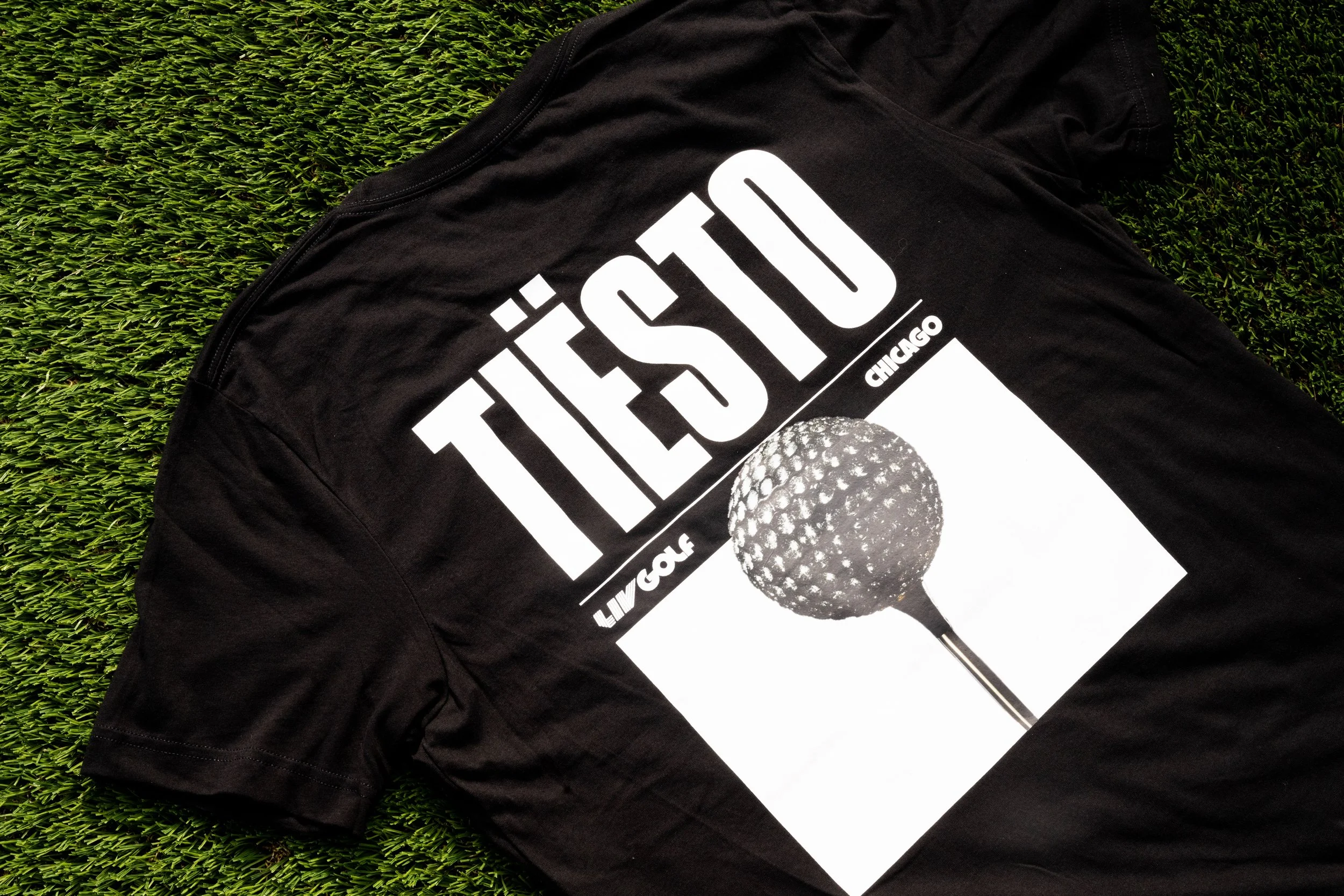 A black T-shirt with large white text that says "TESŁ